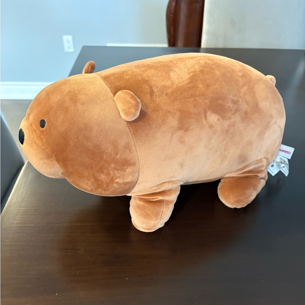 Large Miniso brand bear plush toy NWT 15” retail $79